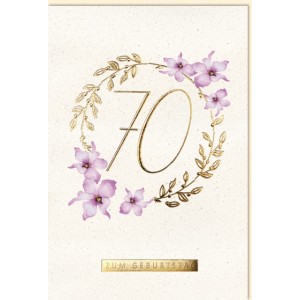 Faltkarte zum 70. Geburtstag  45-3770