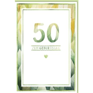 Faltkarte zum 50. Geburtstag  45-3650