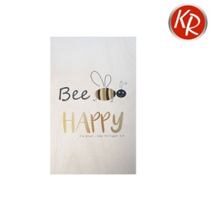 Wandbild Bee Happy klein 3541