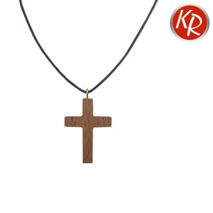 Halskette Kreuz Nussbaum 4209