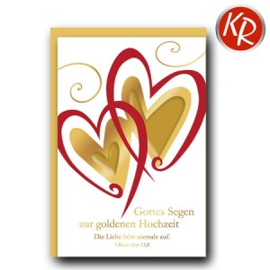 Faltkarte Goldene Hochzeit 53-0109
