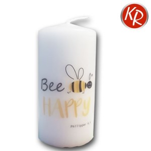 Kerze  Bee Happy  72-0109